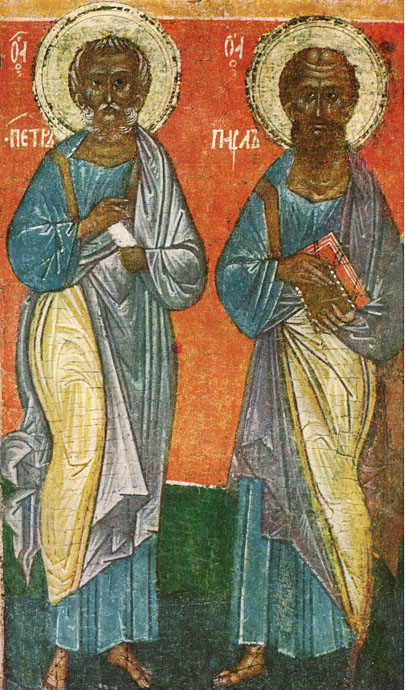  Икона «Пётр и Павел» из деревни Пяльма